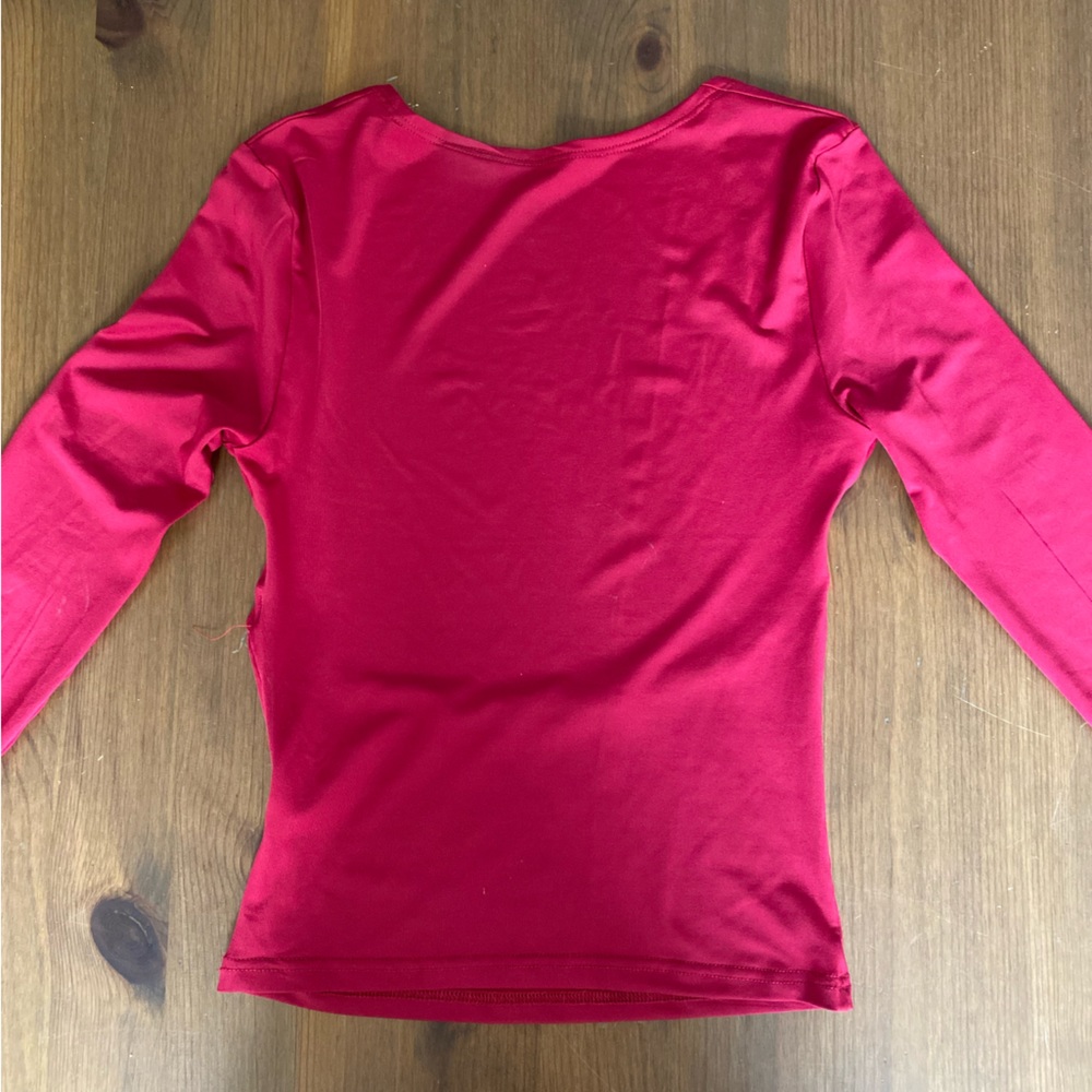 Backless Red Longsleeve